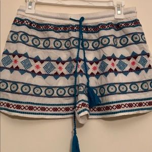 Embroidered summer/beach shorts